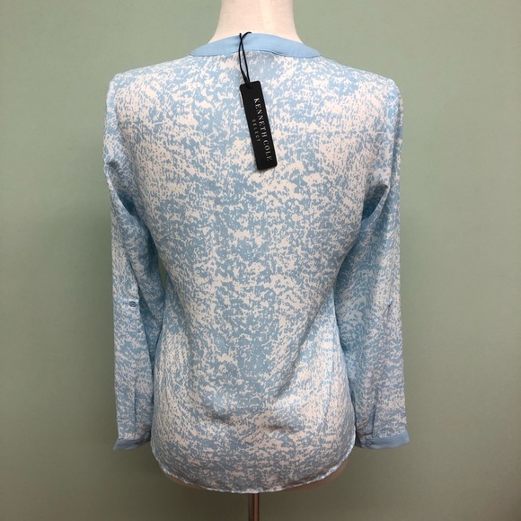Kenneth Cole Select | Women's Blouse | Light Blue | Small - Picture 2 of 4